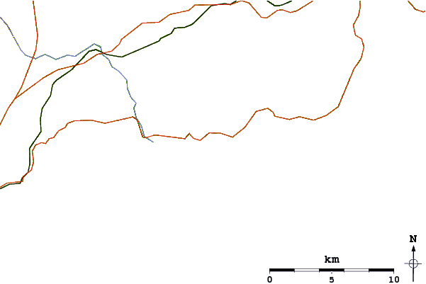 Roads and rivers around Annestown
