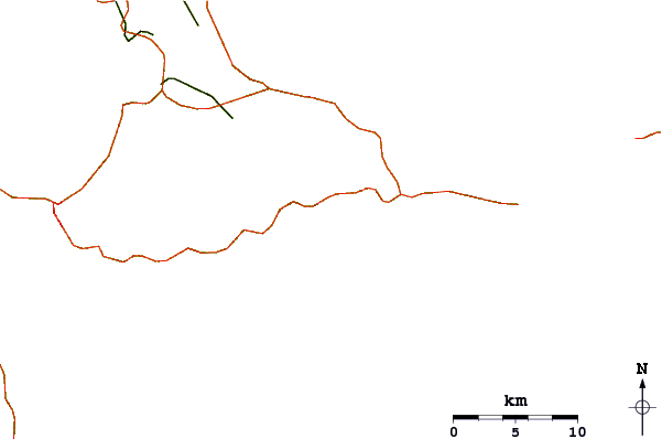Roads and rivers around Anse A La Barque