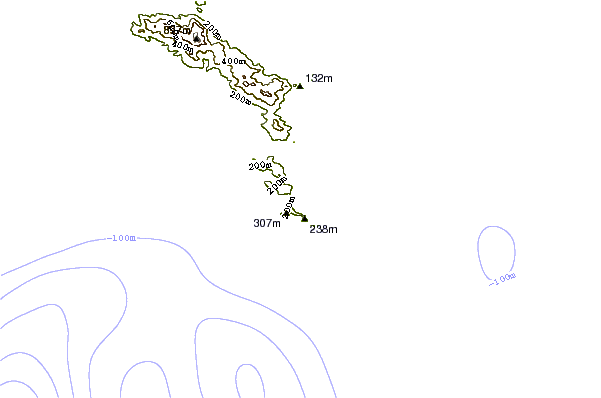 Shoreline around Anse Bougainville