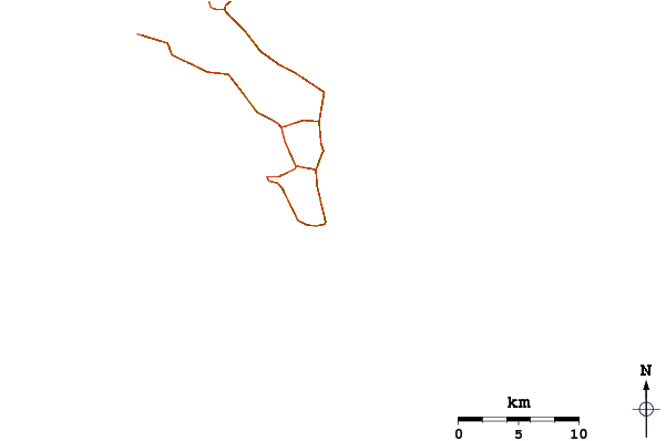 Roads and rivers around Anse Bougainville