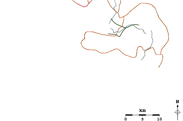 Roads and rivers around Anse Cafard