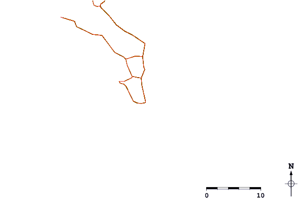 Roads and rivers around Anse Forbans