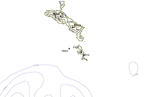 Shoreline around Anse Gaulette