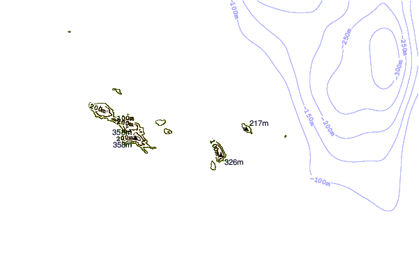 Shoreline around Anse Severe
