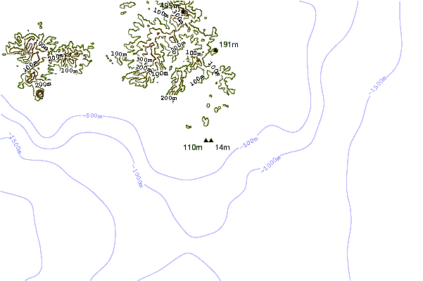 Shoreline around Anse Trabaud