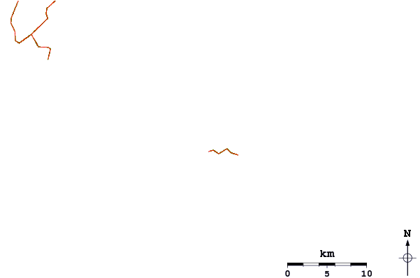 Roads and rivers around Anse des Lezards