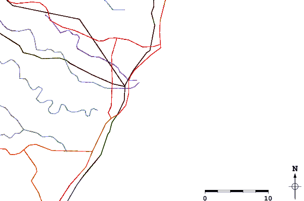 Roads and rivers around Ansteys