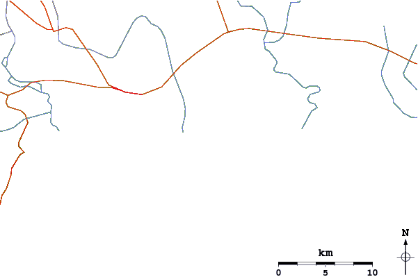 Roads and rivers around Antalya (Lara Beach)