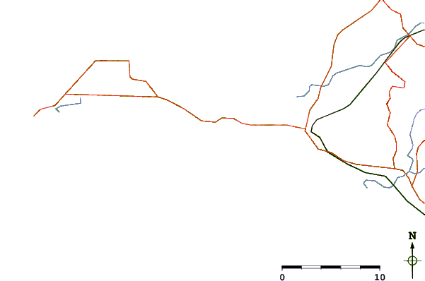 Roads and rivers around Anzacs
