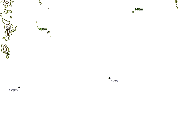 Shoreline around Aho Kahi Harbor Entrance