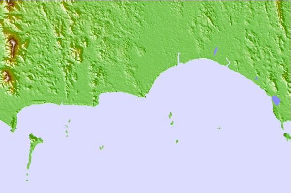 Surf spots located close to Aho Kahi Harbor Entrance