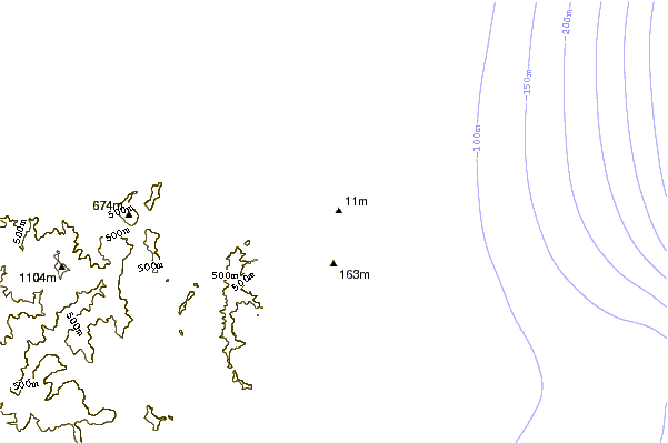 Shoreline around Aoshima Harbour