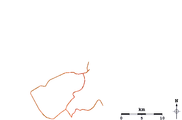 Roads and rivers around Apollonas (Naxos)