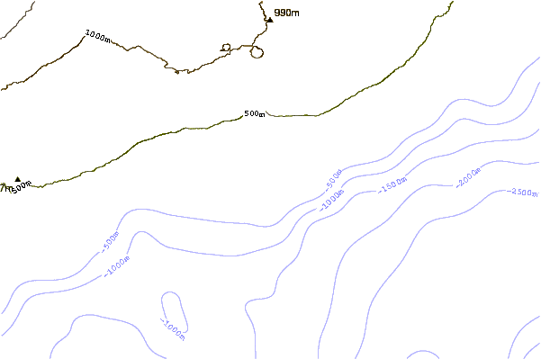 Shoreline around Apua Point
