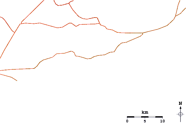 Roads and rivers around Apua Point