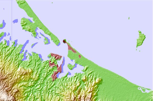 Surf spots located close to Arataki