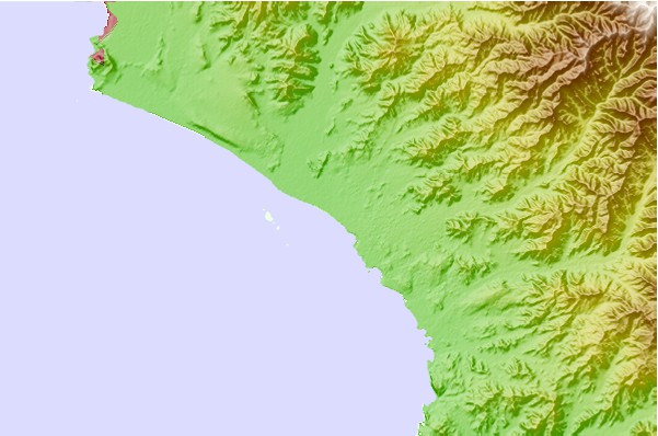Surf spots located close to Arica