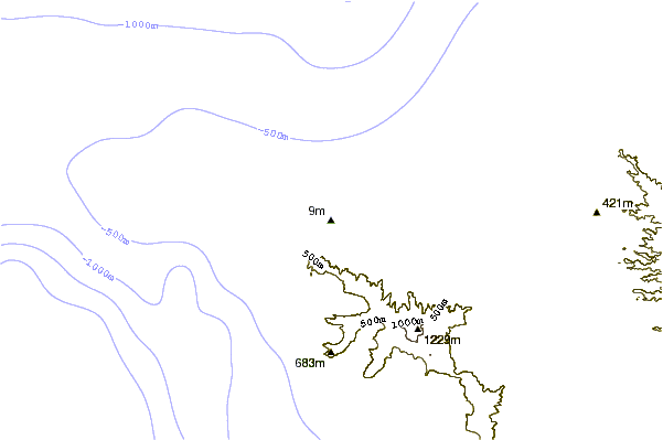 Shoreline around Army Beach