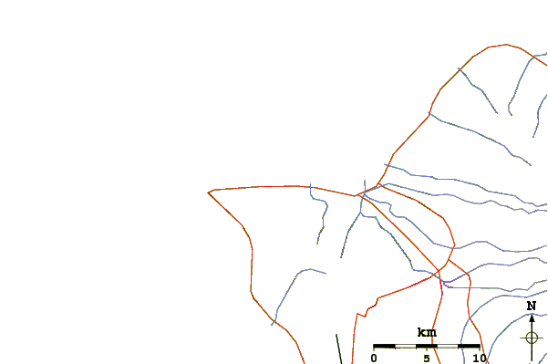 Roads and rivers around Army Beach
