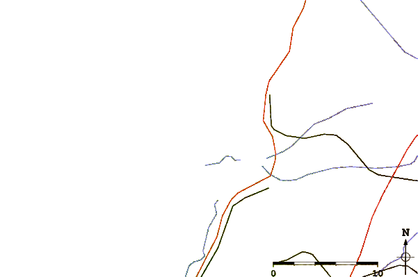 Roads and rivers around Arna Plage