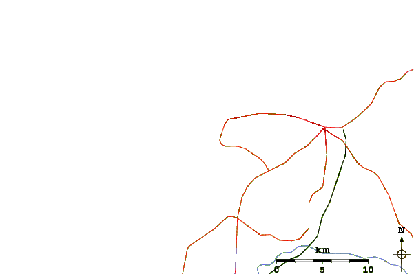 Roads and rivers around Aroussa Bahe