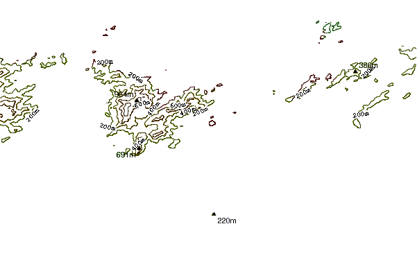 Shoreline around Arpoador