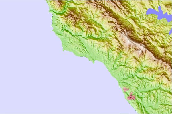 Surf spots located close to Arroyo Laguna