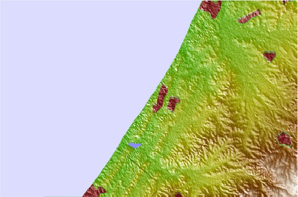 Surf spots located close to Ashkelon Shimshon