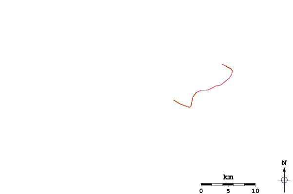Roads and rivers around Asili Point