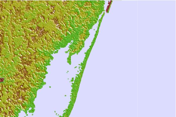 Surf spots located close to Assateague