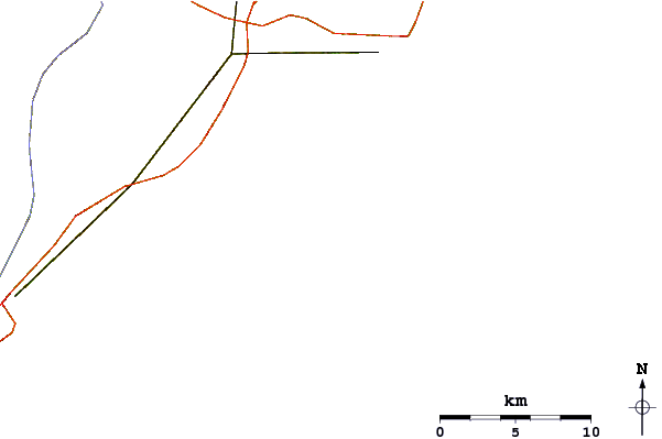 Roads and rivers around Assateague