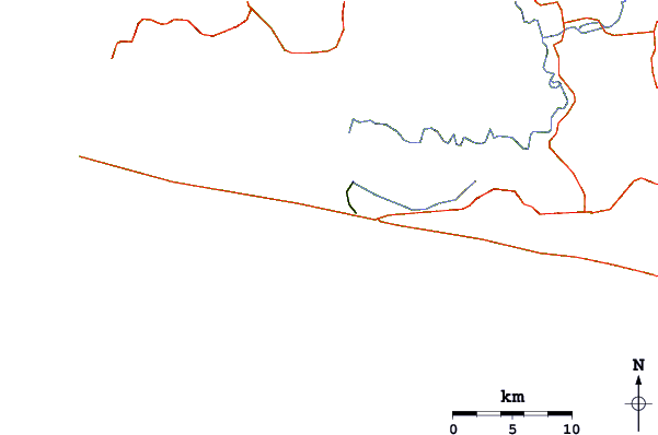 Roads and rivers around Assinie