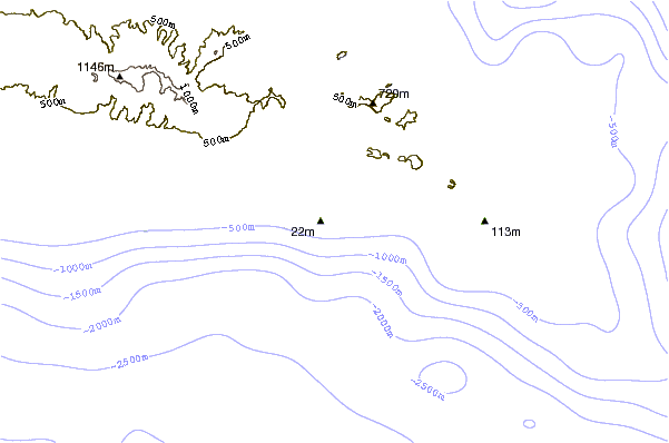 Shoreline around Aufaga