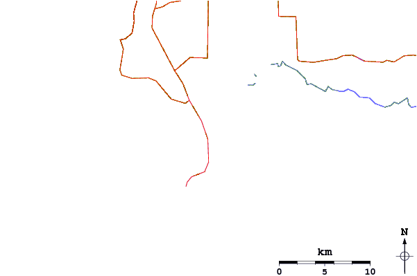 Roads and rivers around Augusta Rivermouth