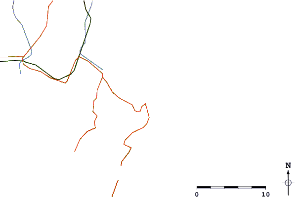 Roads and rivers around Aurora Point