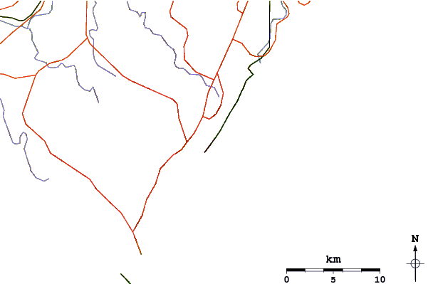 Roads and rivers around Austinmer Beach