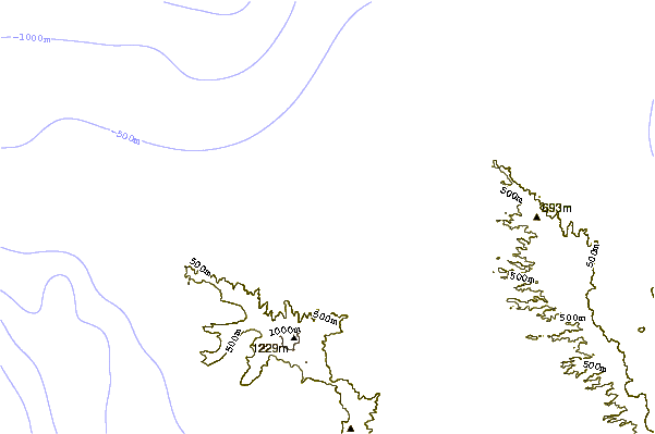 Shoreline around Avalanche