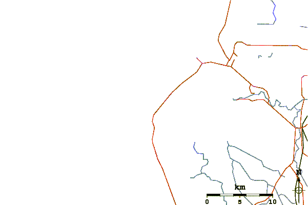 Roads and rivers around Avalon Point