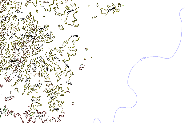 Shoreline around Avalon-North