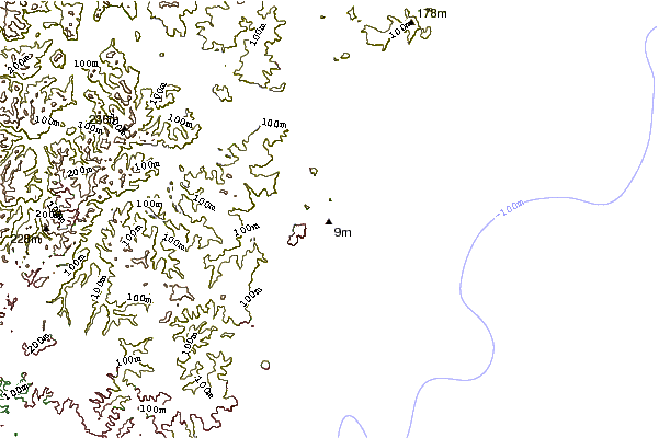 Shoreline around Avalon-South