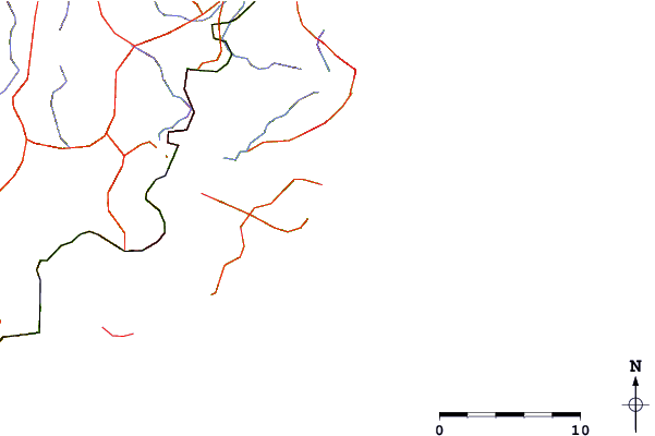 Roads and rivers around Avoca Point