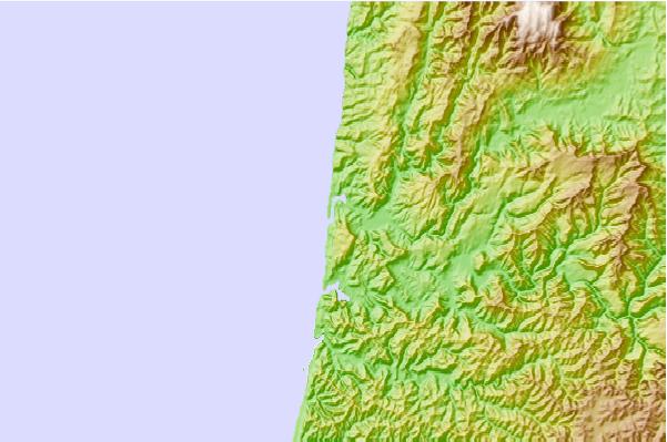 Surf spots located close to Awakino River Mouth