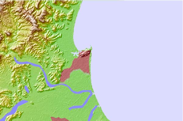 Surf breaks located close to Awatoto Rivermouth