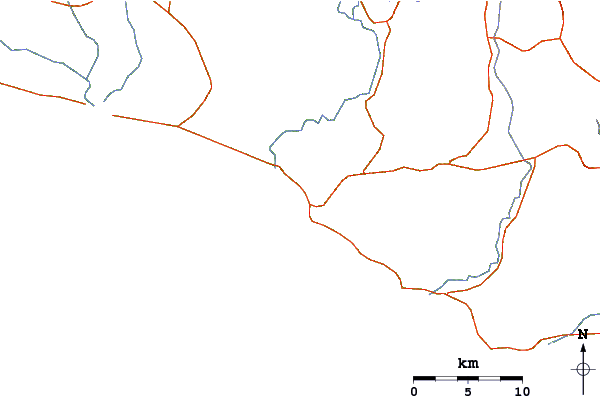 Roads and rivers around Axim