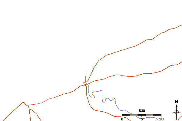 Roads and rivers around Azemmour Plage