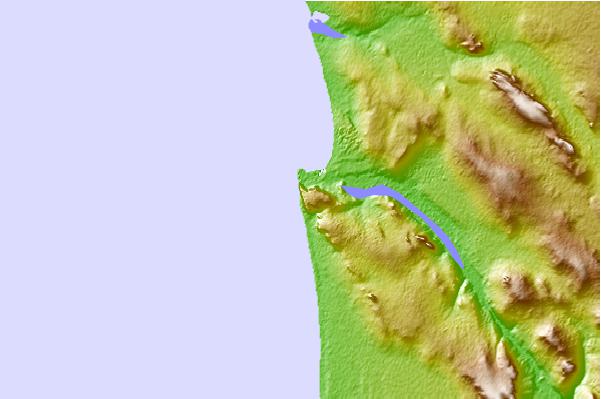 Surf spots located close to Baboon Point