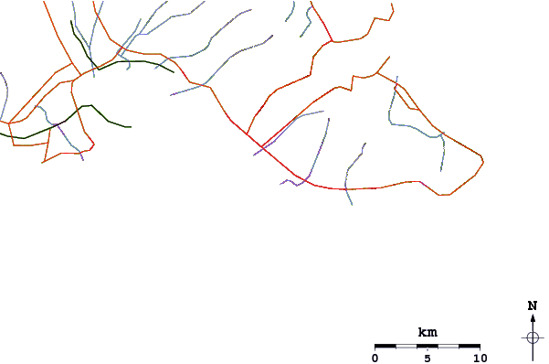 Roads and rivers around Baby Haleiwa
