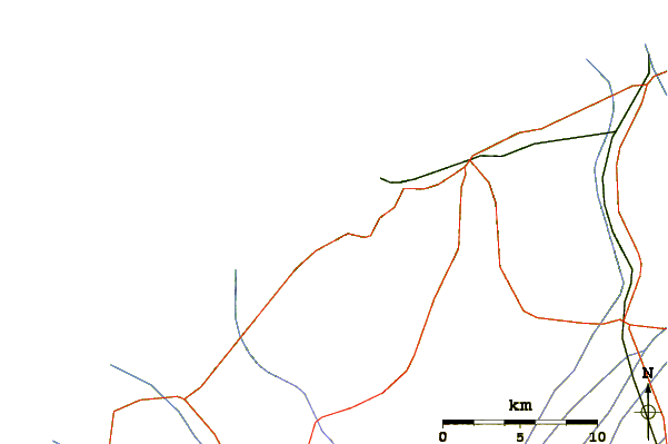 Roads and rivers around Back Beach