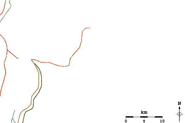 Roads and rivers around Back Beach