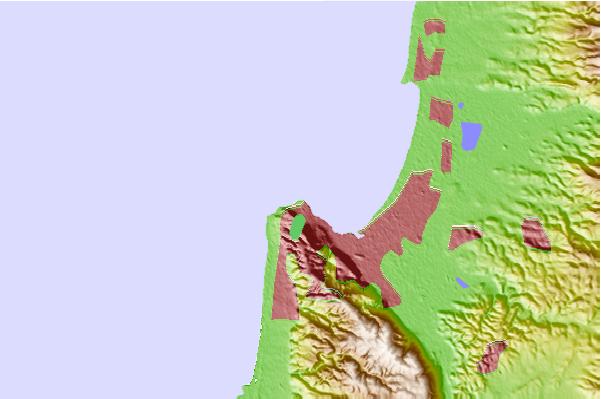 Surf spots located close to BackDoor (Haifa)